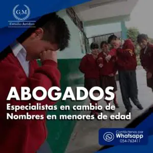 CAMBIO DE NOMBRE Y APELLIDO MENOR DE EDAD