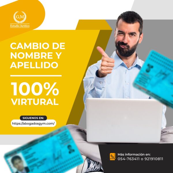 cambio nombres y apellidos PERU