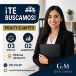 Convocatoria GyM 2026: Practicantes para Oficina Arequipa